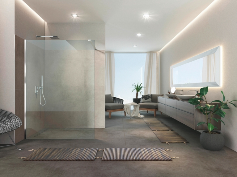Artweger ZERO Basic: die preisstarke Walk In Dusche für Sanierung und Neubau
