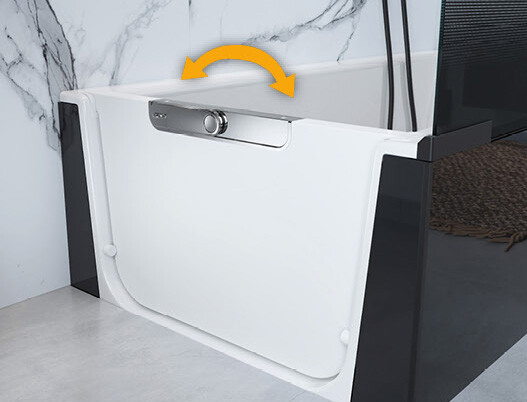 Zum Baden wird einfach ein Schott eingesetzt und verriegelt.  | © Artweger GmbH. & Co. KG
